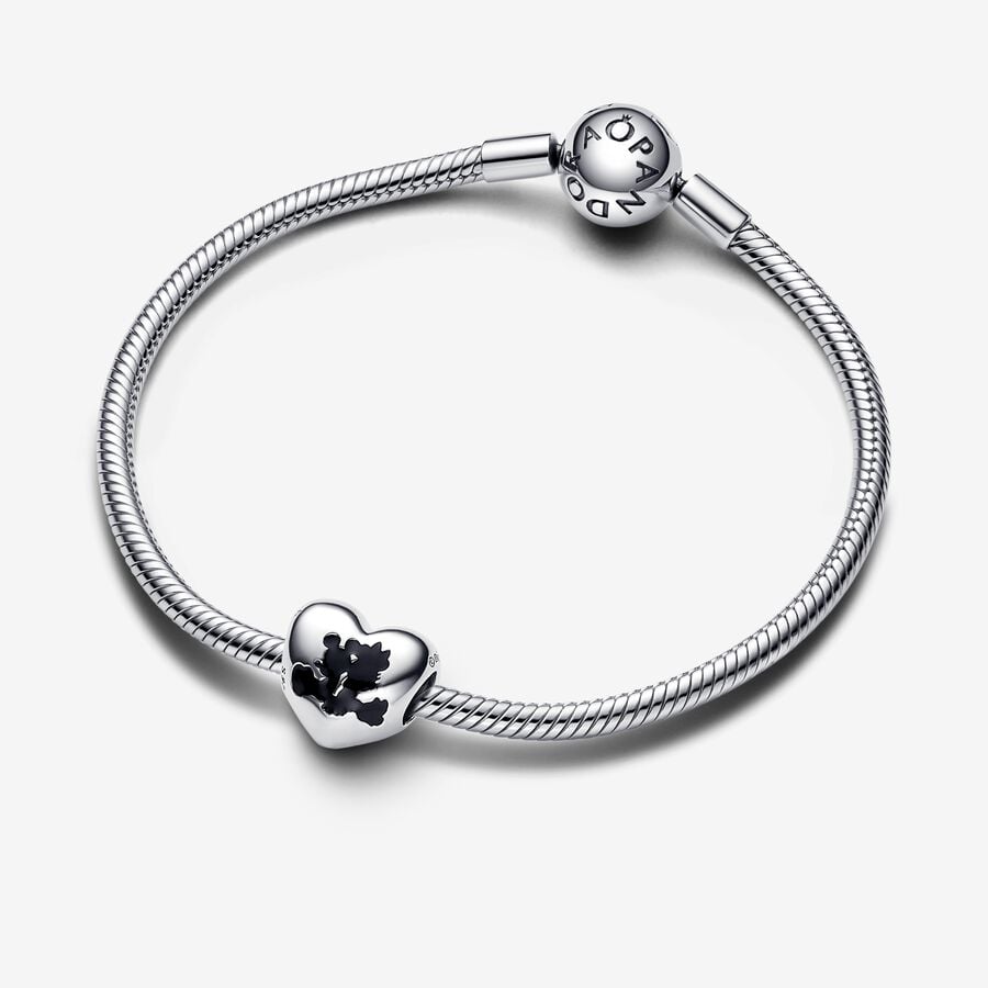 Disney Mickey Mouse & Minnie Mouse Heart Charm